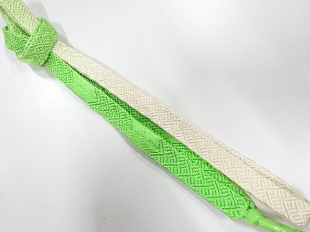 JAPANESE KIMONO / UNUSED HAND-TIED OBIJIME CORD
